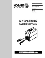 Hobart AirForce 250A Owner'S Manual preview
