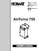 Hobart AirForce 750 Owner'S Manual preview