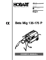 Hobart Beta Mig 135 P Owner'S Manual preview