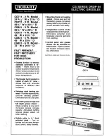 Preview for 1 page of Hobart CG711 Dimensions