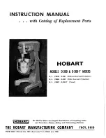 Hobart D-300-T Instruction Manual preview