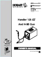 Предварительный просмотр 1 страницы Hobart H-9B Owner'S Manual