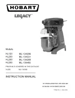 Предварительный просмотр 1 страницы Hobart LEGACY 134450 Instruction Manual