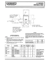 Preview for 3 page of Hobart LX18 Manual