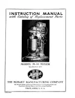 Hobart M-80 Instruction Manual preview