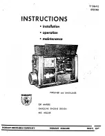 Preview for 1 page of Hobart Mainliner Instructions Manual