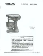 Hobart N-50 Service Manual preview