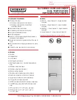 Hobart QSALF1 Specifications предпросмотр