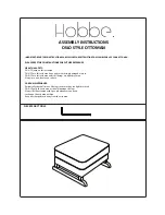 Hobbe OSLO STYLE OTTOMAN Assembly Instructions preview