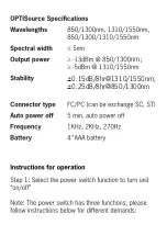 Preview for 5 page of Hobbes OPTISource 257821 User Manual