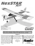 Preview for 1 page of Hobbico NexSTAR mini EP RxR Assembly Manual And Use And Care