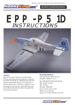 Предварительный просмотр 1 страницы Hobby King EPP-P51D Instructions Manual