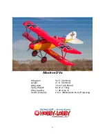 Hobby-Lobby albatros DVA Assembly Manual предпросмотр