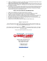 Предварительный просмотр 19 страницы Hobby-Lobby Apache Princess Instruction Manual