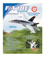 Предварительный просмотр 1 страницы Hobby-Lobby eRC F-18E Super Hornet 90mm EDF Instruction Manual