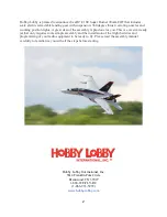 Предварительный просмотр 2 страницы Hobby-Lobby eRC F-18E Super Hornet 90mm EDF Instruction Manual