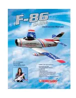 Hobby-Lobby HLI8601 F-86 Sabre Skyblazers Instruction Manual preview