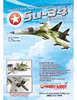 Hobby-Lobby SU-34 Fullback User Manual предпросмотр