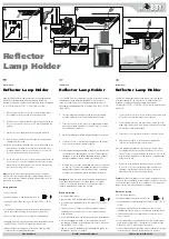 Предварительный просмотр 2 страницы Hobby Reflector Lamp Holder Using Instruction