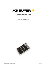 HOBBYEAGLE A3 SUPER 4 User Manual preview