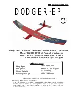 Предварительный просмотр 1 страницы HobbyKing DODGER-EP Instruction Manual