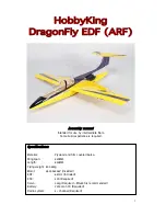 HobbyKing DragonFly EDF Assembly Manual preview