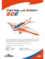 Предварительный просмотр 1 страницы HobbyKing Estrella Sport-50E Assembly Manual