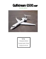 HobbyKing Gulfstream G500 ARF Assembly Manual предпросмотр