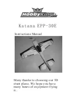 HobbyKing Katana EPP-30E Instruction Manual preview