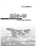 Предварительный просмотр 1 страницы HobbyKing MiG-15 Operating Manual