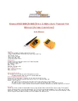 Предварительный просмотр 1 страницы HobbyKing ORANGERX DSMX User Manual