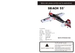 Preview for 1 page of HobbyKing SBACH 55" Instruction Manual