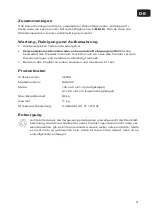 Preview for 3 page of Hoberg 05305 Operating Instructions Manual