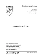 Preview for 1 page of Hoberg Akku-Star 2 in 1 User Manual