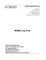 Hoberg Waffel-Joy Uno User Manual preview