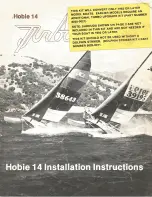 Hobie 14 Turbo Installation Instructions And Use And Care Manual preview