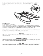 Preview for 8 page of Hobie Float Cat 75 Assembly And Operation Manual