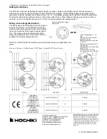 Предварительный просмотр 2 страницы Hochiki CHQ-CB Installation Instructions Manual