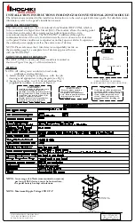 Hochiki DCP-CZM Installation Instructions preview