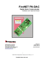 Hochiki FireNET FN-DAC Installation And Operation Manual preview