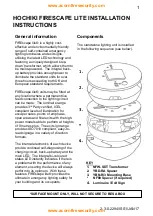 Hochiki FIREscape lite Installation Instructions Manual предпросмотр