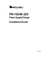 Hochiki FN-1024X-220 Installation Manual preview