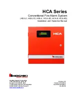 Hochiki HCA-2 Installation And Operation Manual preview