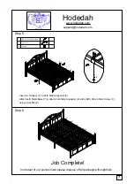 Предварительный просмотр 7 страницы Hodedah 803 FULL BED Manual