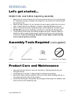 Предварительный просмотр 3 страницы Hodedah HI 681 Assembly Instructions Manual