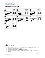 Предварительный просмотр 4 страницы Hodedah HI 681 Assembly Instructions Manual