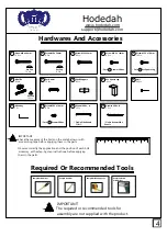 Preview for 4 page of Hodedah HI W325 Assembly Instructions Manual