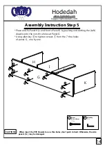 Preview for 14 page of Hodedah HI W325 Assembly Instructions Manual