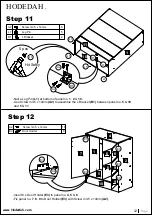 Предварительный просмотр 12 страницы Hodedah HI1115-F Assembly Instructions Manual