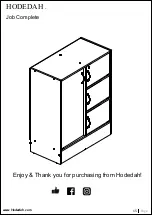 Предварительный просмотр 15 страницы Hodedah HI1115-F Assembly Instructions Manual